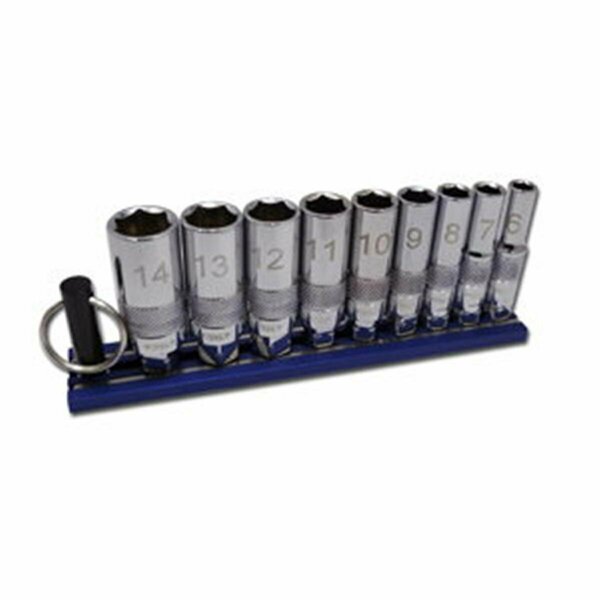 Homecare Products Deep Dual Drive Metric Chrome Sockets Set - 9 Piece HO3488468